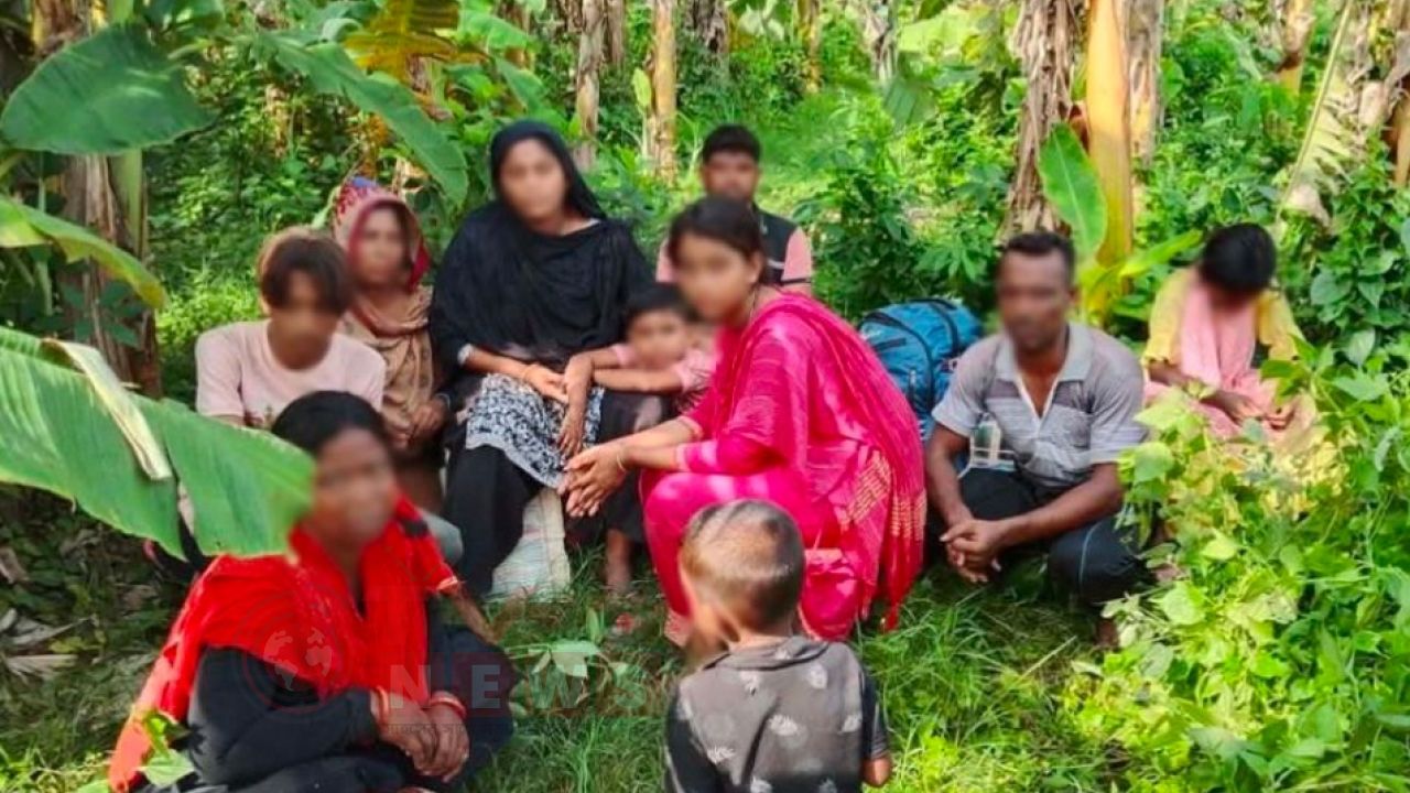 চুয়াডাঙ্গা সীমান্তে অবৈধ অনুপ্রবেশের সময় আটক ১০