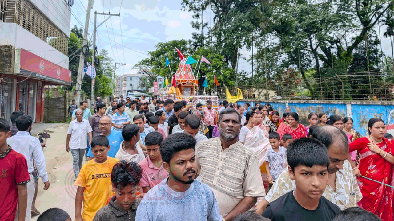 দুর্গাপুরে নানা আয়োজনে জগন্নাথ দেবের রথযাত্রা পালিত