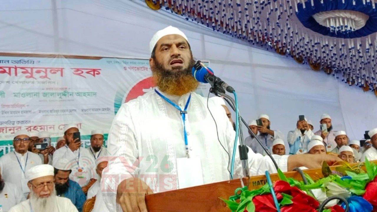গণভোট অবৈধ হলে বর্তমান সরকারও অবৈধ: মামুনুল হক