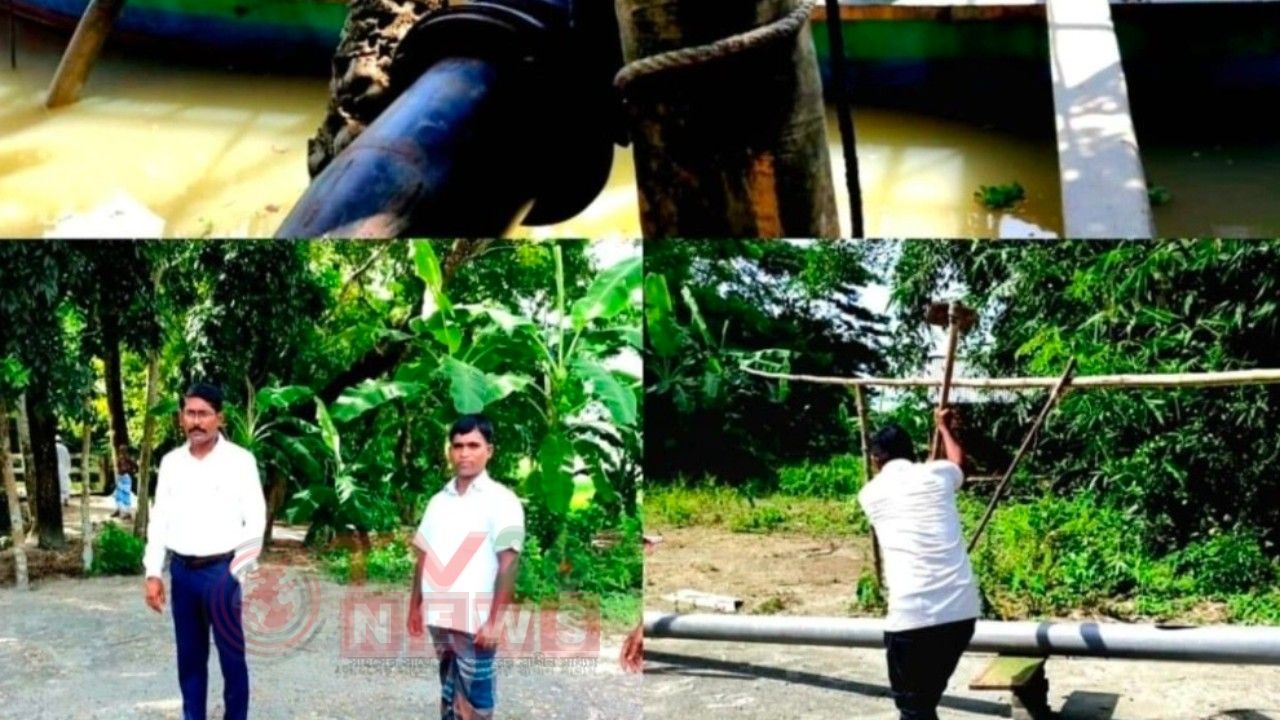 কালকিনিতে অবৈধভাবে বালু উত্তোলনের দায়ে ৫০ হাজার টাকা জরিমানা