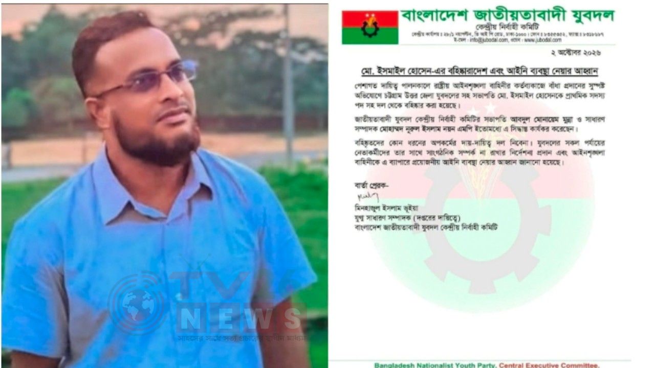 সীতাকুণ্ডে পুলিশকে পিটিয়ে আহত করার ঘটনায় যুবদল নেতা দল থেকে বহিষ্কার