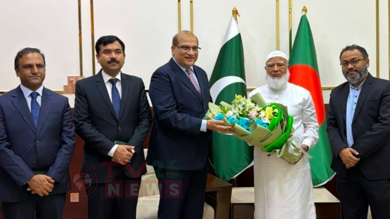জামায়াত আমীরের সঙ্গে পাকিস্তান হাইকমিশনারের সৌজন্য সাক্ষাৎ