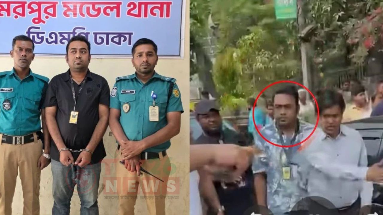 ফুটপাত পরিদর্শনের সময় প্রধানমন্ত্রীকে অনুসরণ, ছাত্রলীগ নেতা আটক