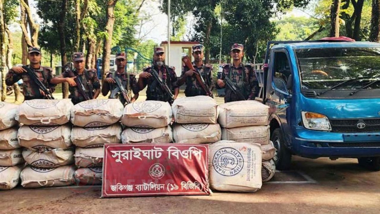 সিলেট সীমান্তে পৌনে এক কোটি টাকার ভারতীয় পণ্য জব্দ