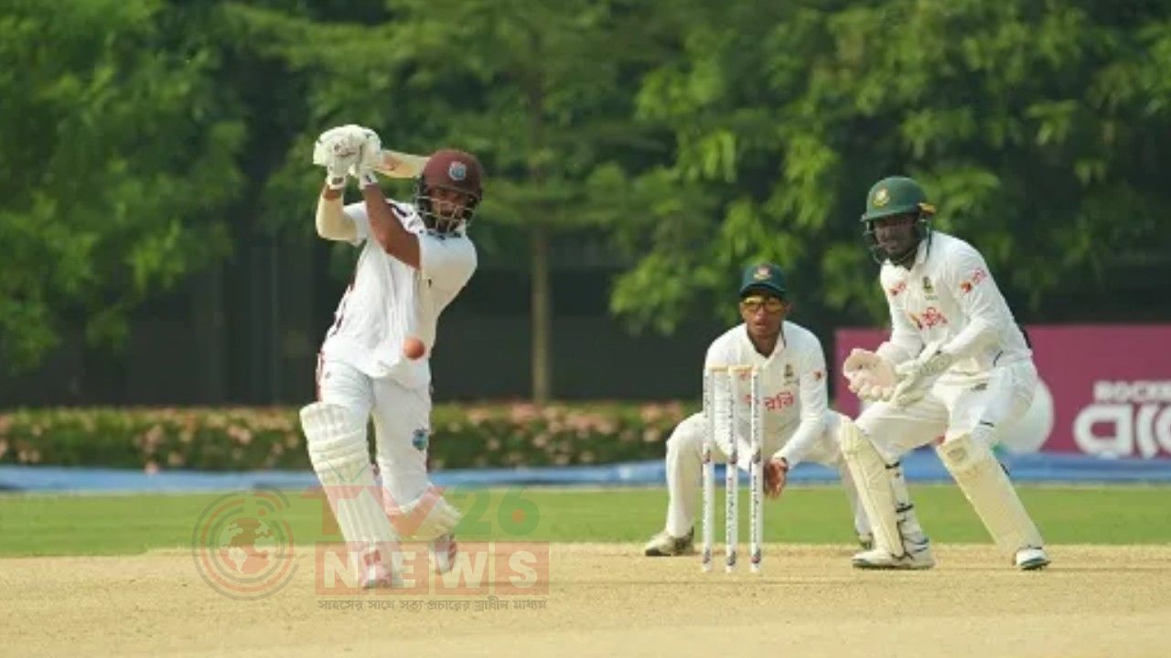 হোসেনের ৪ উইকেট, ক্যারিবীয়দের বিপক্ষে প্রস্তুতি ম্যাচ ড্র