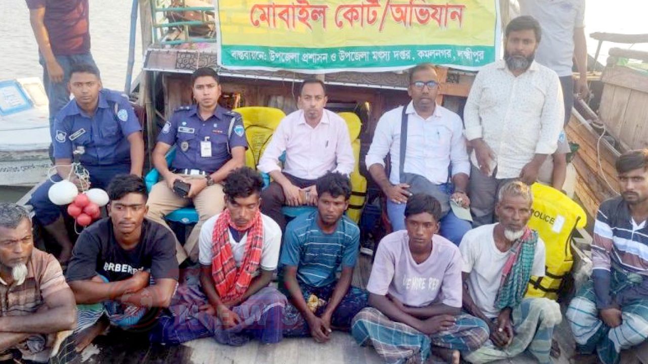 ইলিশ ধরায় নিষেধাজ্ঞা মানছেন না জেলেরা,  ১৬ দিনে আটক ১২৭